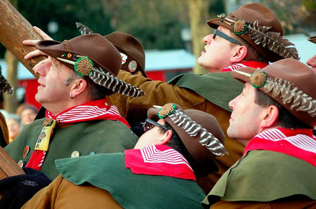 Die Pflege nrrischen Brauchtums stand am Narrentreffen-Samstag in Laufenburg im Mittelpunkt.