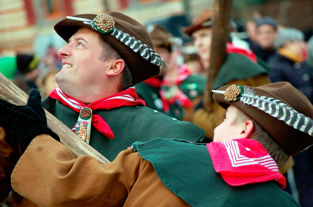 Die Pflege nrrischen Brauchtums stand am Narrentreffen-Samstag in Laufenburg im Mittelpunkt.