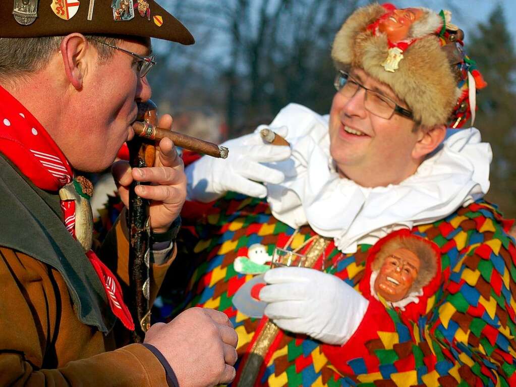 Die Pflege nrrischen Brauchtums stand am Narrentreffen-Samstag in Laufenburg im Mittelpunkt.