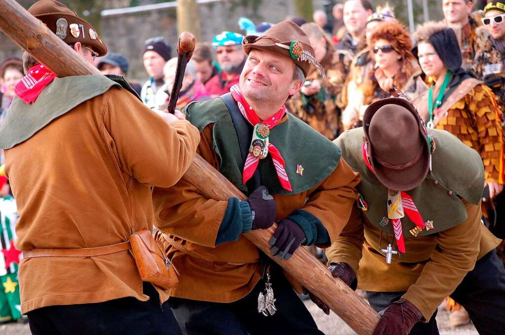 Die Pflege nrrischen Brauchtums stand am Narrentreffen-Samstag in Laufenburg im Mittelpunkt.