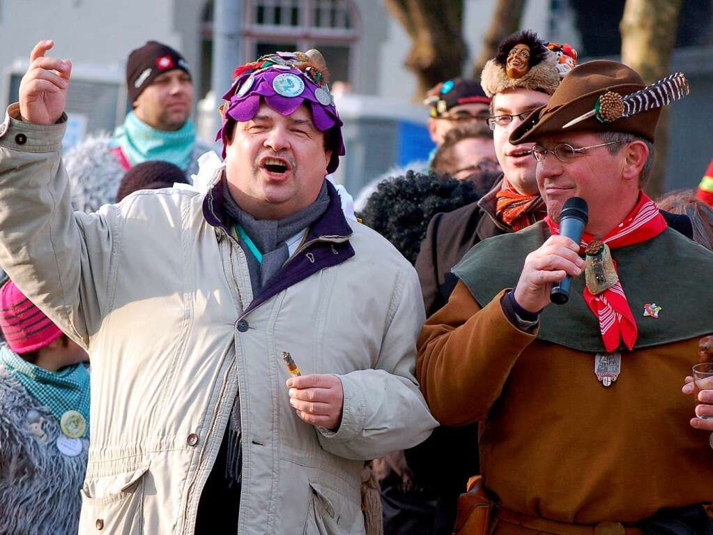 Die Pflege nrrischen Brauchtums stand am Narrentreffen-Samstag in Laufenburg im Mittelpunkt.