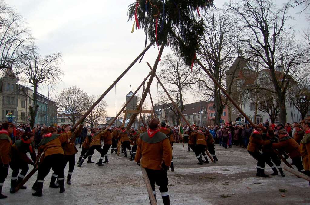 Die Pflege nrrischen Brauchtums stand am Narrentreffen-Samstag in Laufenburg im Mittelpunkt.