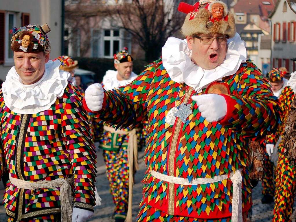 Die Pflege nrrischen Brauchtums stand am Narrentreffen-Samstag in Laufenburg im Mittelpunkt.