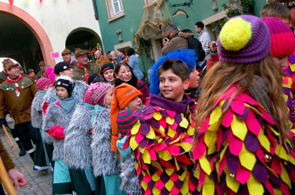 Die Pflege nrrischen Brauchtums stand am Narrentreffen-Samstag in Laufenburg im Mittelpunkt.