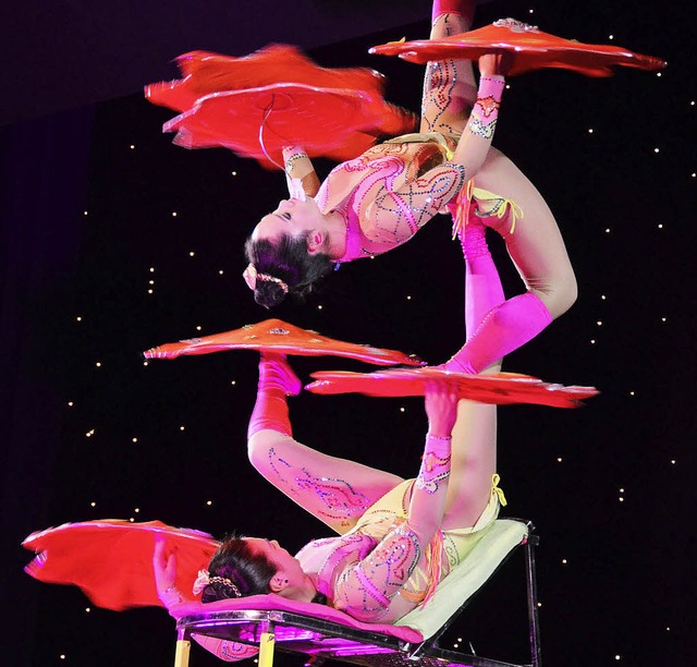 Yingling zeigte eine tolle chinesische Akrobatikshow.   | Foto: SUSANNE MLLER