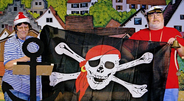 Eine Piratenflagge als Ersatz fr das ...leich mehrmals Thema beim Zunftabend.   | Foto: Marco Schopferer