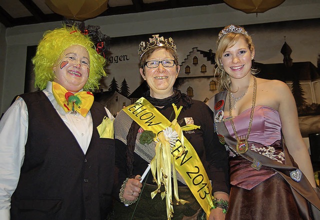 In Karsau krt die Knigin die  Queen:...Martschinke zur Yellow-Knigin gekrt.  | Foto: Petra Wunderle
