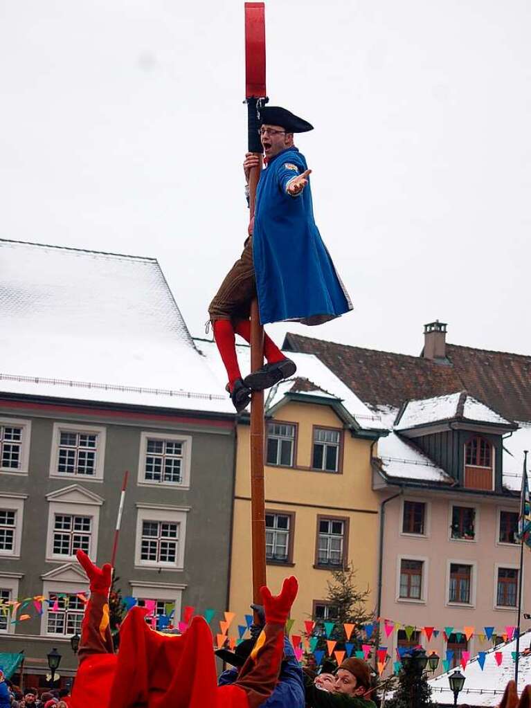 Die ganze Vielfalt des Brauchtums boten die Znfte beim schwbisch-alemannischen Konvent in Laufenburg.