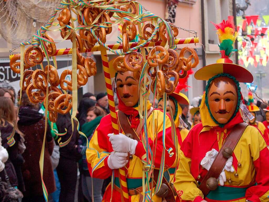 Die ganze Vielfalt des Brauchtums boten die Znfte beim schwbisch-alemannischen Konvent in Laufenburg.