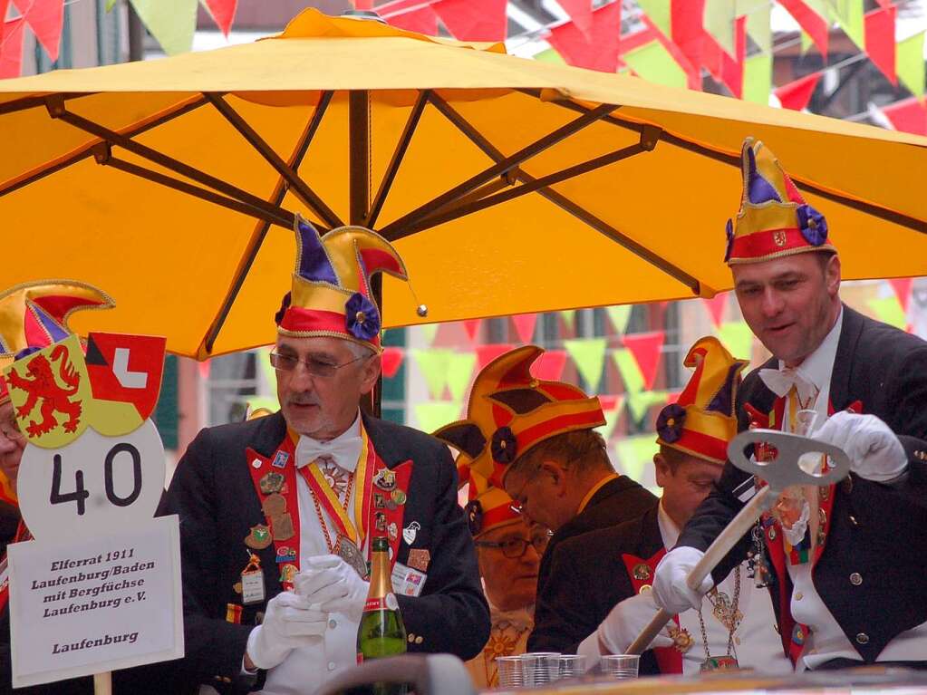 Die ganze Vielfalt des Brauchtums boten die Znfte beim schwbisch-alemannischen Konvent in Laufenburg.