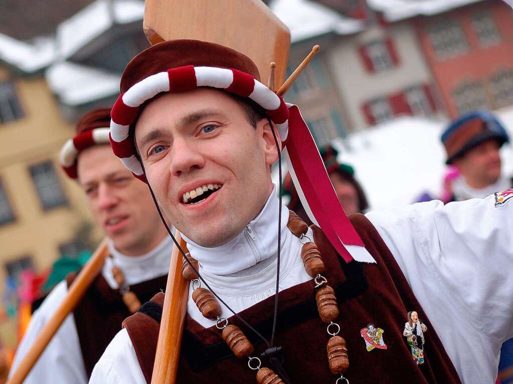 Die ganze Vielfalt des Brauchtums boten die Znfte beim schwbisch-alemannischen Konvent in Laufenburg.