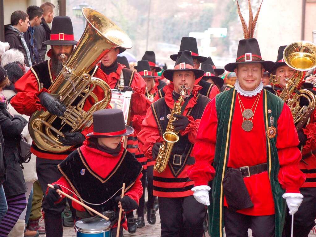 Die ganze Vielfalt des Brauchtums boten die Znfte beim schwbisch-alemannischen Konvent in Laufenburg.