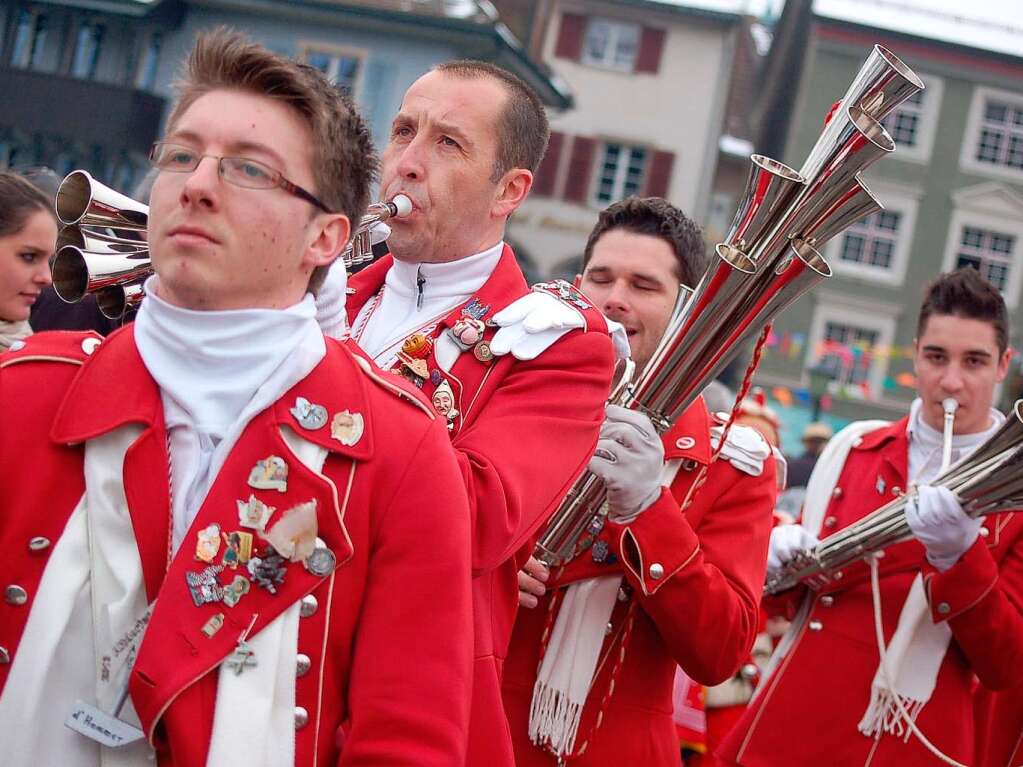 Die ganze Vielfalt des Brauchtums boten die Znfte beim schwbisch-alemannischen Konvent in Laufenburg.