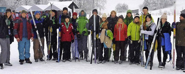 Schler der Bregtalschule und des Wald... Gymnasiums bei den Special Olympics.   | Foto: ZVG