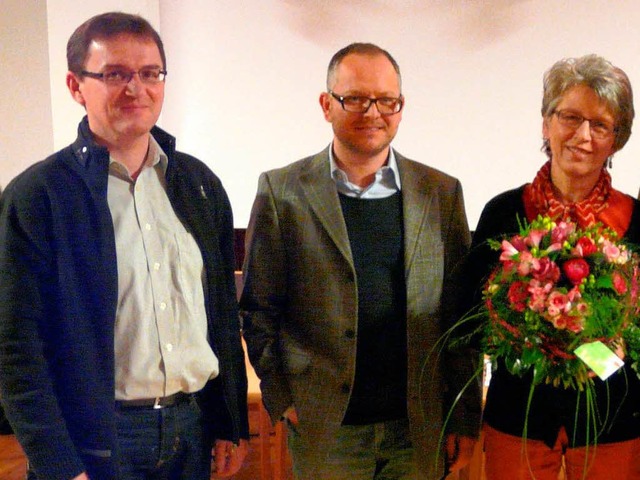 Nachrcker Patrick Fertig (links), ers...reter Mathias Kunz und Friedel Schfer  | Foto: Reiner Beschorner