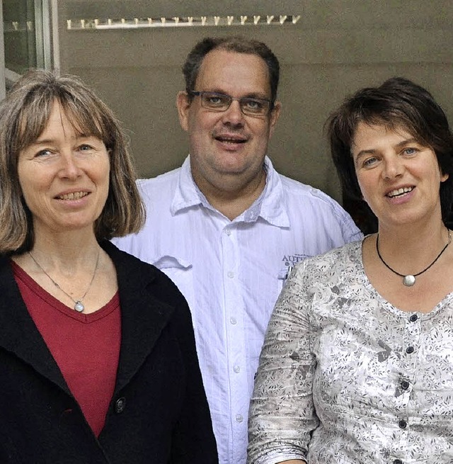 Das Team des Fachdienstes fr Kinderta... Rainer Mithoefer und Gabriele Ehrmann  | Foto: Steineck