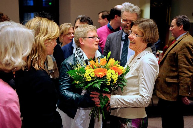 Gratulationen fr Gerda Stuchlik  | Foto: Thomas Kunz