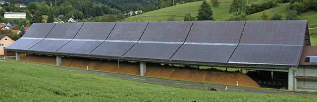 Der Betrieb der Photovoltaikanlage  un...tigkeit des Bio-Energie-Parks Marzell.  | Foto: Rolf-Dieter Kanmacher