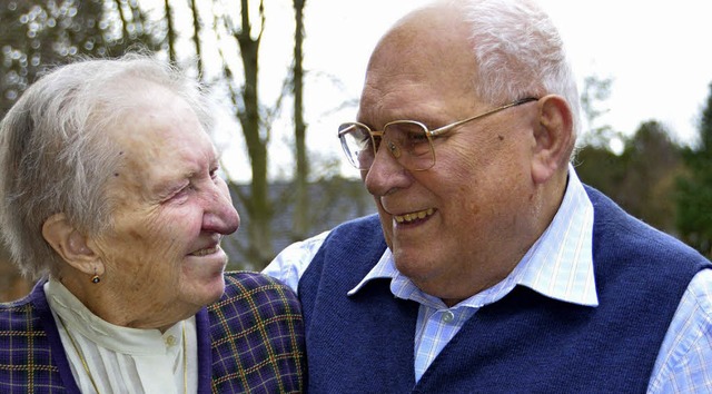 Marianne und Fritz Lichtblau feiern   Eiserne Hochzeit.   | Foto: Umiger