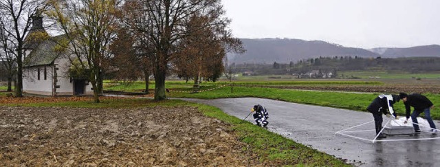 Kriminaltechniker sicherten am 27. Nov...on Oberschopfheim Spuren der Bluttat.   | Foto: Ulrike Derndinger