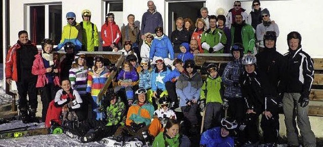 Die Skigruppe des TC Haltingen verbrachte ein Winterwochenende in Hoch-Ybrig.   | Foto: Privat