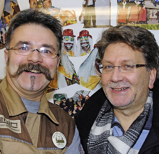 Dr Schnurefridli und dr Knecht: Peter ...nbhler (rechts) und Hans-Rudi Lienin   | Foto: Sedlak