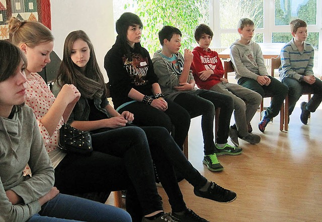 Jugendliche beim Konfitag in Schmieheim   | Foto: Privat