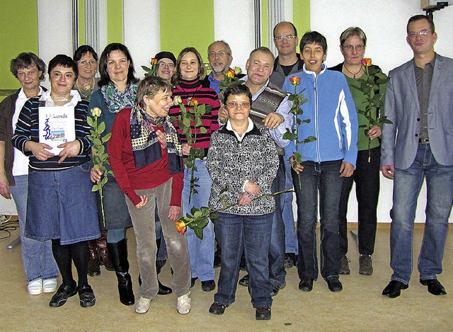Beim gemtlichen Jahresrckblick im Ha...ertingen gab es auch einige Ehrungen.   | Foto: privat
