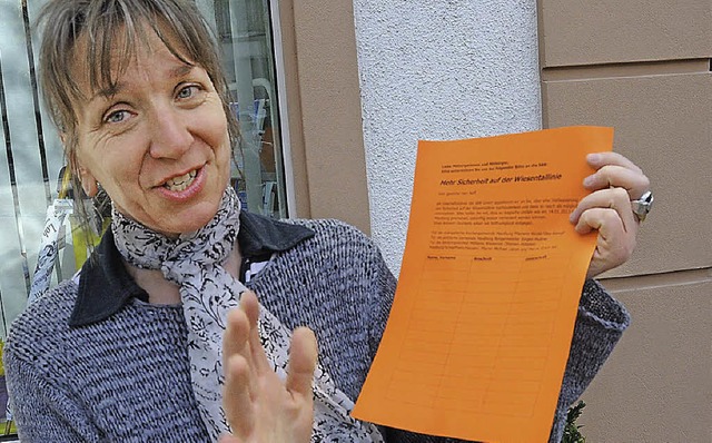 Gabriele Blsi hat eine Unterschriften...ollen ihre Verantwortung zu erkennen.   | Foto: Bergmann