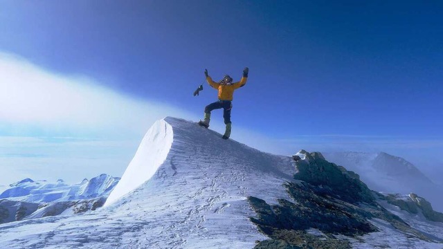 Geschafft! Richard Stihler auf dem Gipfel des Mount Vinson.  | Foto: Richard Stihler