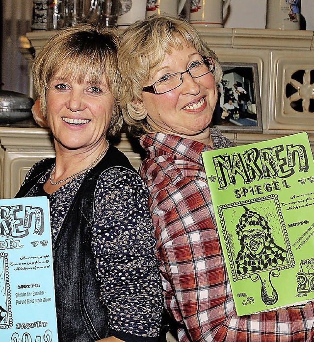 Redakteurinnen der Narrenzeitung: Heidi Looss (links) und Heidi Danger.   | Foto: C. Liebwein