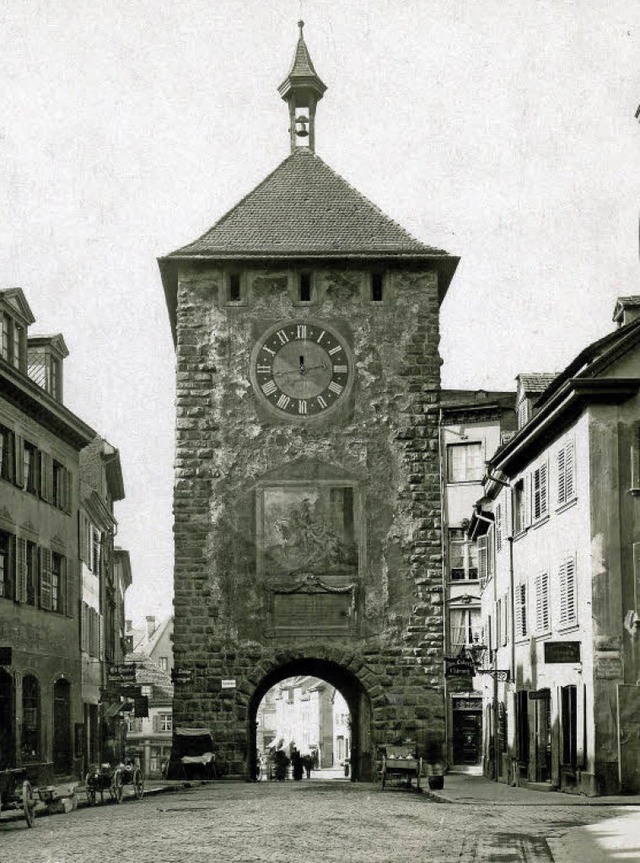 Das Martinstor mit Drr-Gemlde (um 1890).    | Foto: Augustinermusum