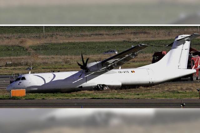 Bruchlandung in Rom - havariertes Flugzeug wird über Nacht umlackiert
