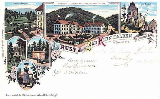 Historische Postkarte: Der linke Trakt...NurRepro>Landratsamt</BZ-FotoNurRepro>  | Foto: Landratsamt Emmendingen
