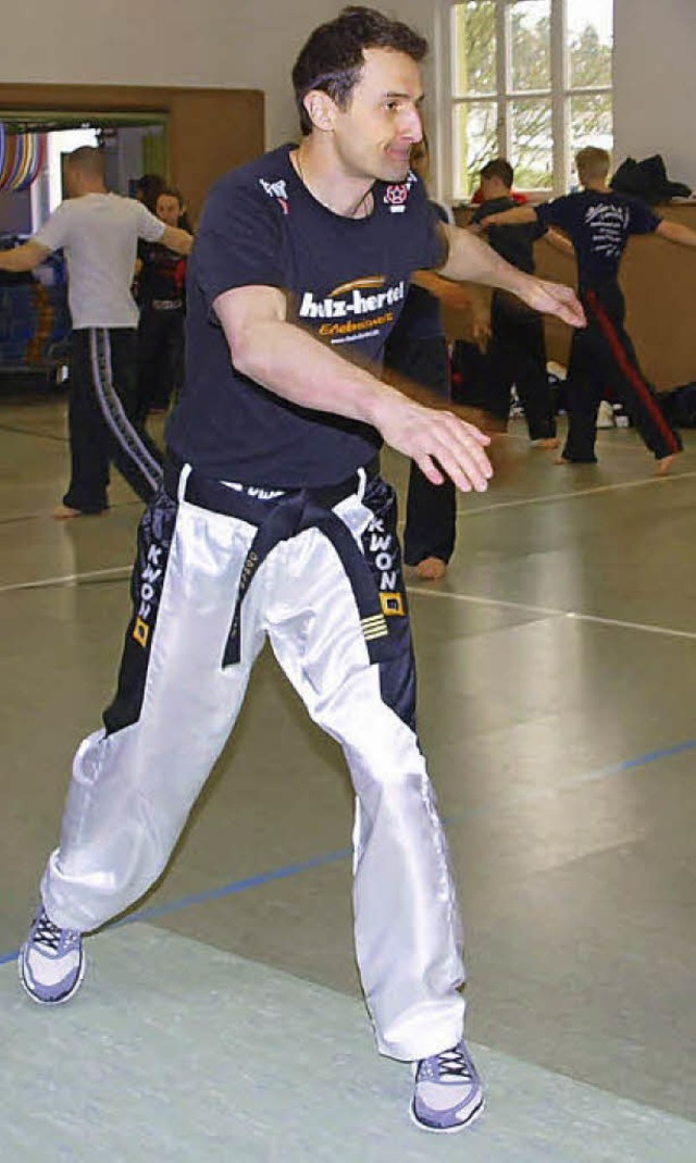 Zu einem Training mit dem Mental- und ...ickboxsportes in der Markgrafenhalle.   | Foto: Greiner