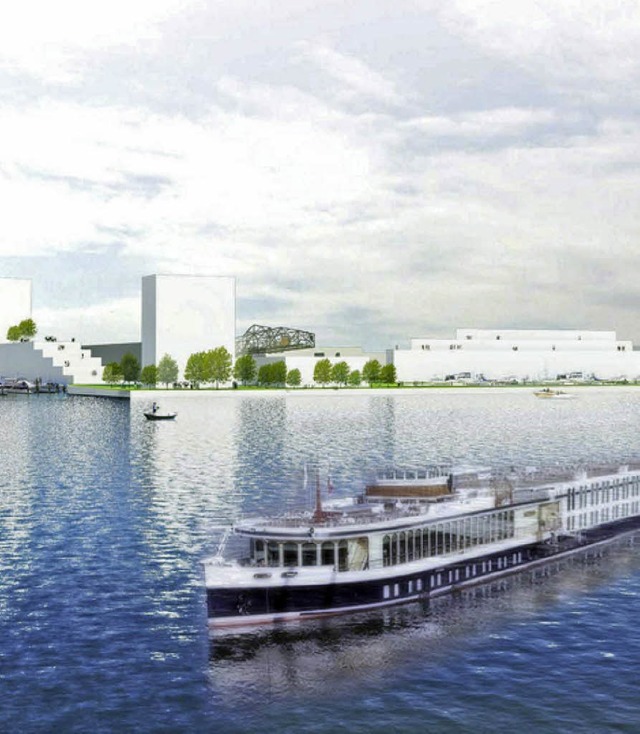 Drei Lnder, eine Stadt am Rhein: Dieses Modell entwickelt die Vision 3Land.   | Foto: Privat