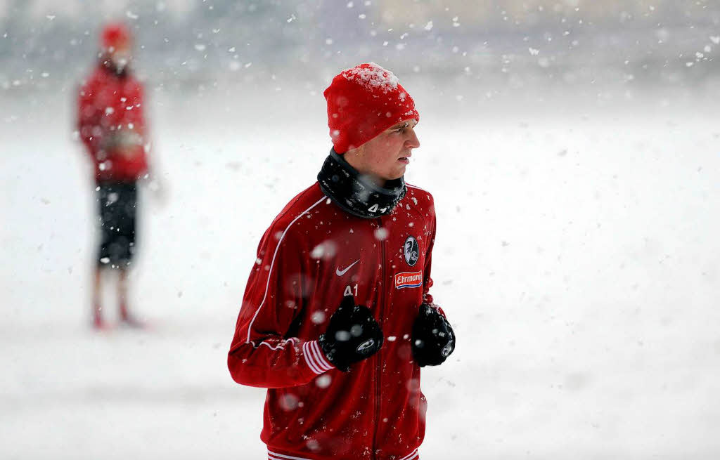 Immanuel Hhn beim Lauftraining