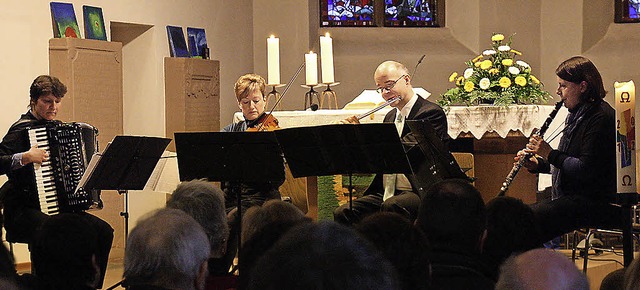 Mit seinem ungewhnlichen Konzert &#82...emble Cuplet in der Bergkirche gut an.  | Foto: Christiane Franz