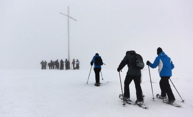 Das Herzogenhorn:  im Nebel verschwund...der Berg meint es am Ende  gut mit uns  | Foto: andrea Schiffner