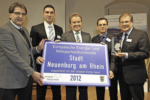 Die Zähringerstadt ist mit dem European Energy Award ausgezeichnet worden