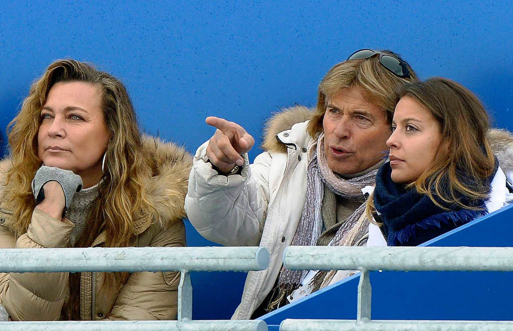 Hansi Hinterseer mit Frau Romana und Tochter Jessica