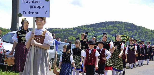 Todtnauer Trachtengruppe beim Kreistrachtenfest  Frhnd.    | Foto: Jger