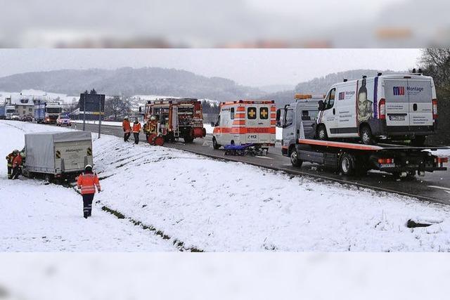 Helikopter brachte Fahrer ins Spital