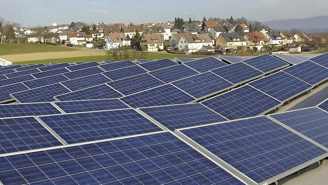 Photovoltaikanlagen leisten auch in Rh... wie hier im gerbegebiet Schildgasse.   | Foto: Peter gerigk