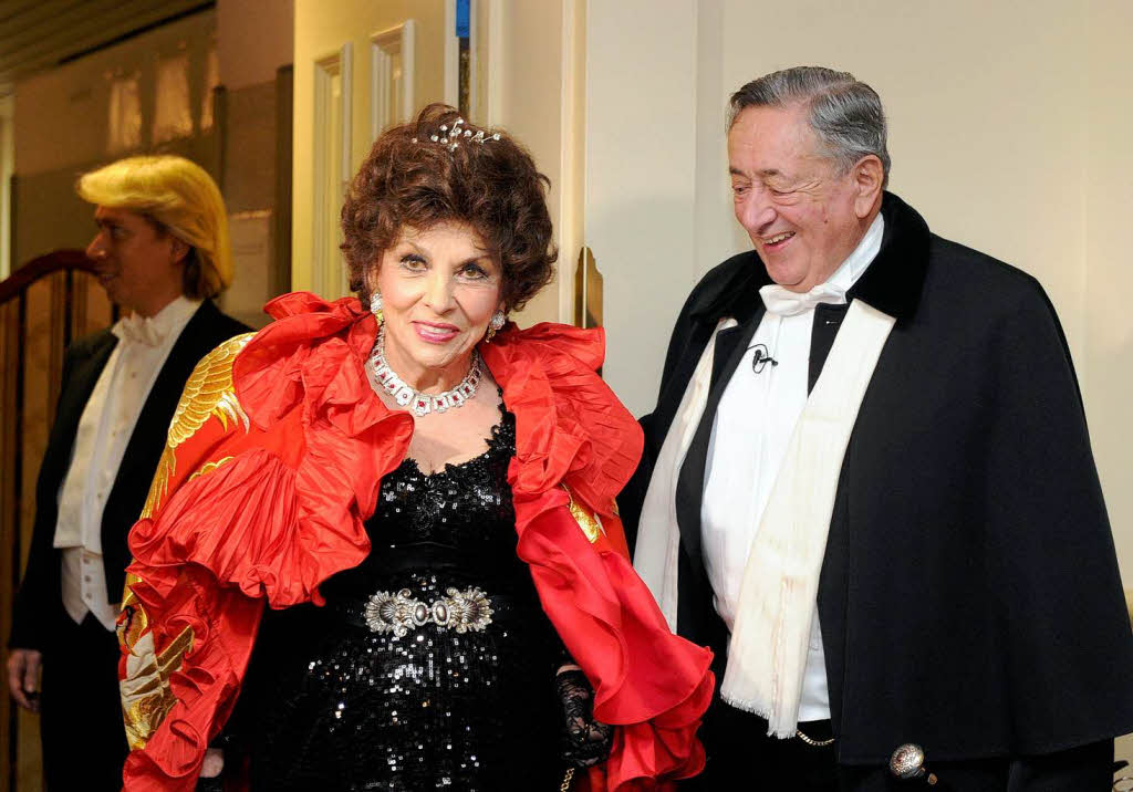 Gina Lollobrigida mit Dauergast Richard „Mrtel“ Lugner.