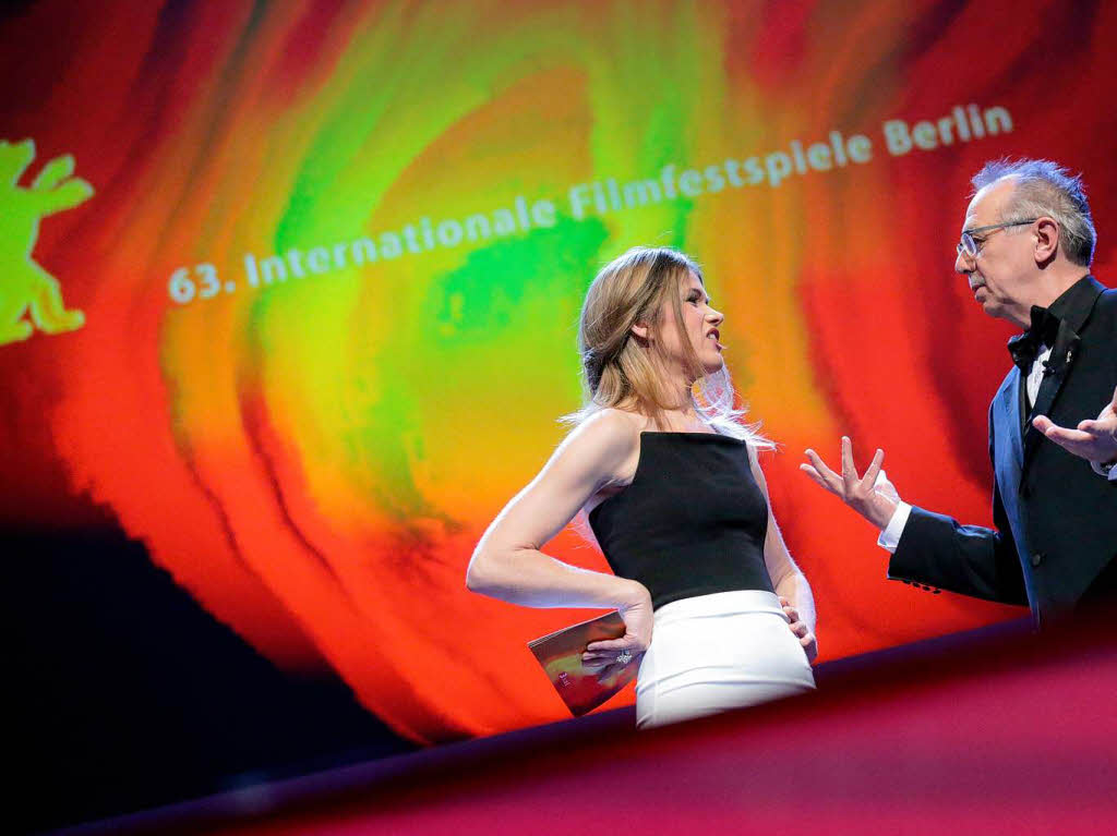 Anke Engelke mit Berlinale-Direktor Dieter Kosslick