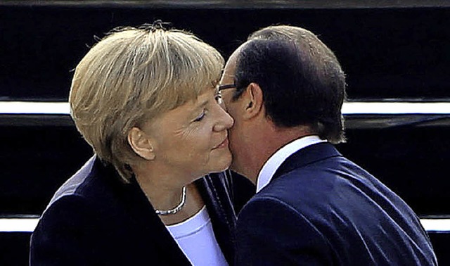 Merkel und Hollande   | Foto: dpa