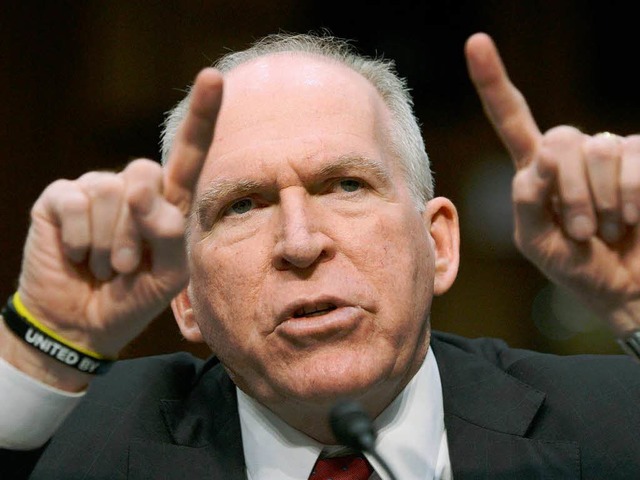 John Brennan whrend seiner Anhrung im US-Senat  | Foto: dpa