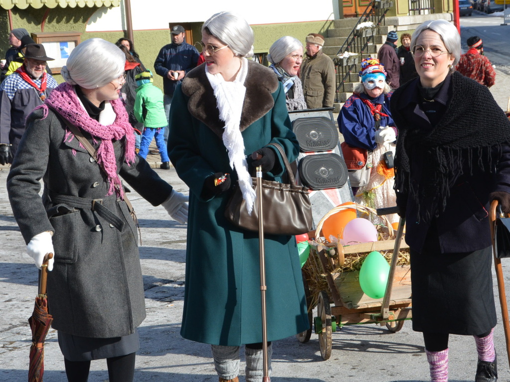 In fantasievollen Kostmen zogen groe und kleine Narren am Sonntag beim Kinderumzug durch die Stadt.