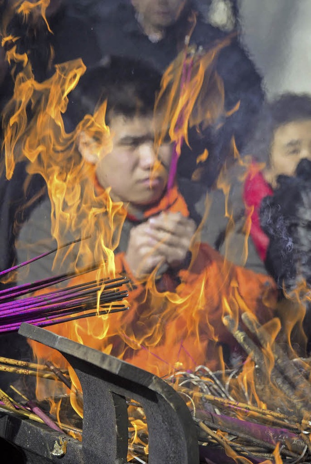 Die Schlange hat viel Feuer &#8211; kein gutes Ohmen fr 2013   | Foto: DPA